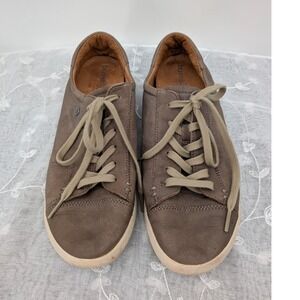 Casual Neutral Bussola Leather Zuccale Gray Brown Taupe Women's 11 (42) Sneakers